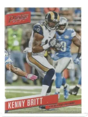 2017 Panini Prestige Kenny Britt football card with original gloss from Simply Sandoval