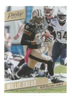 2017 Panini Prestige Willie Snead football trading card featuring original gloss simply sandoval