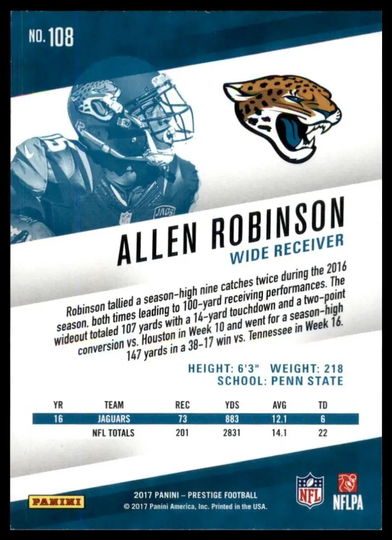 2017 Panini Prestige - Allen Robinson #108