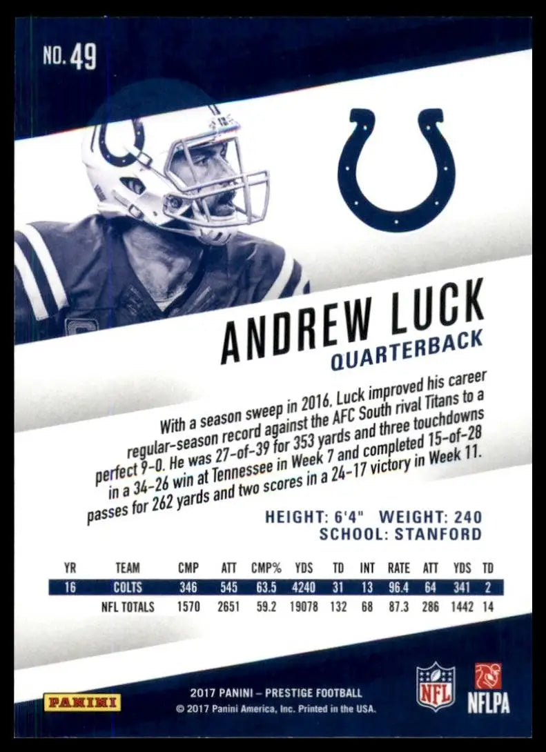 2017 Panini Prestige - Andrew Luck #49