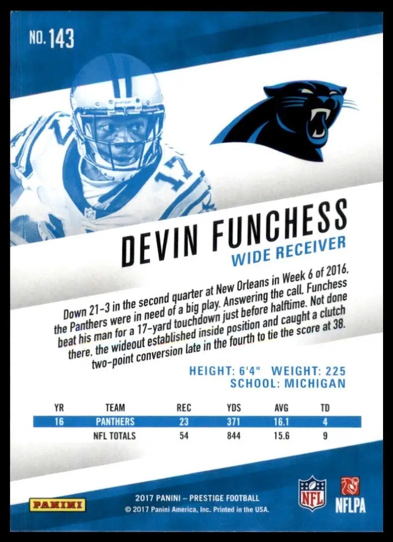 2017 Panini Prestige - Devin Funchess #143