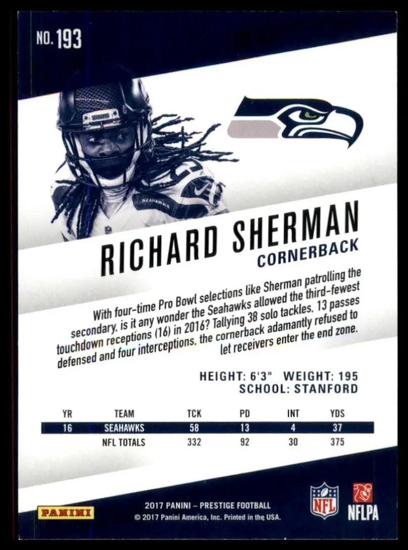 2017 Panini Prestige - Richard Sherman #193