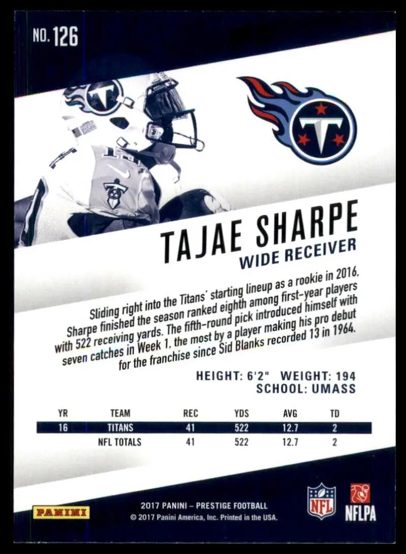 2017 Panini Prestige - Tajae Sharpe #126