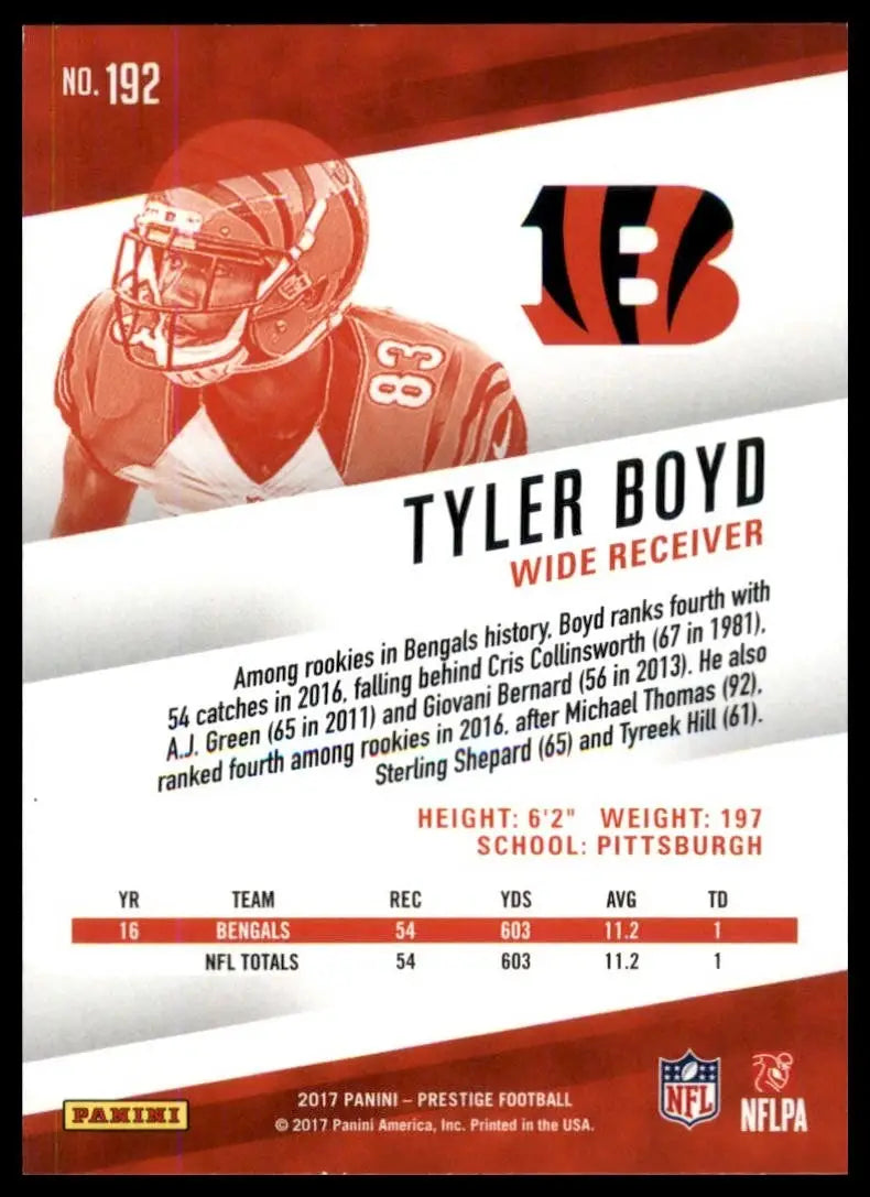 2017 Panini Prestige - Tyler Boyd #192
