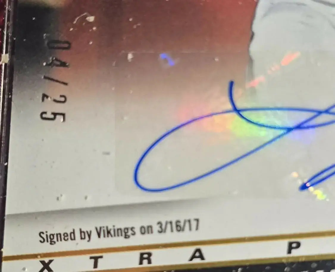 2017 PANINI PRESTIGE XTRA POINTS BLACK SSP AUTO 04/25 LATAVIUS MURRAY - Football Card Single