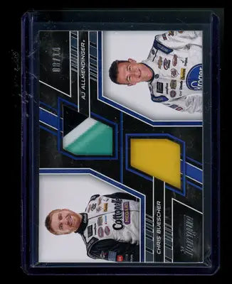 2017 Panini Prime AJ Allmendinger Chris Buescher #PM-BA 8/14 Patch Racing - Other