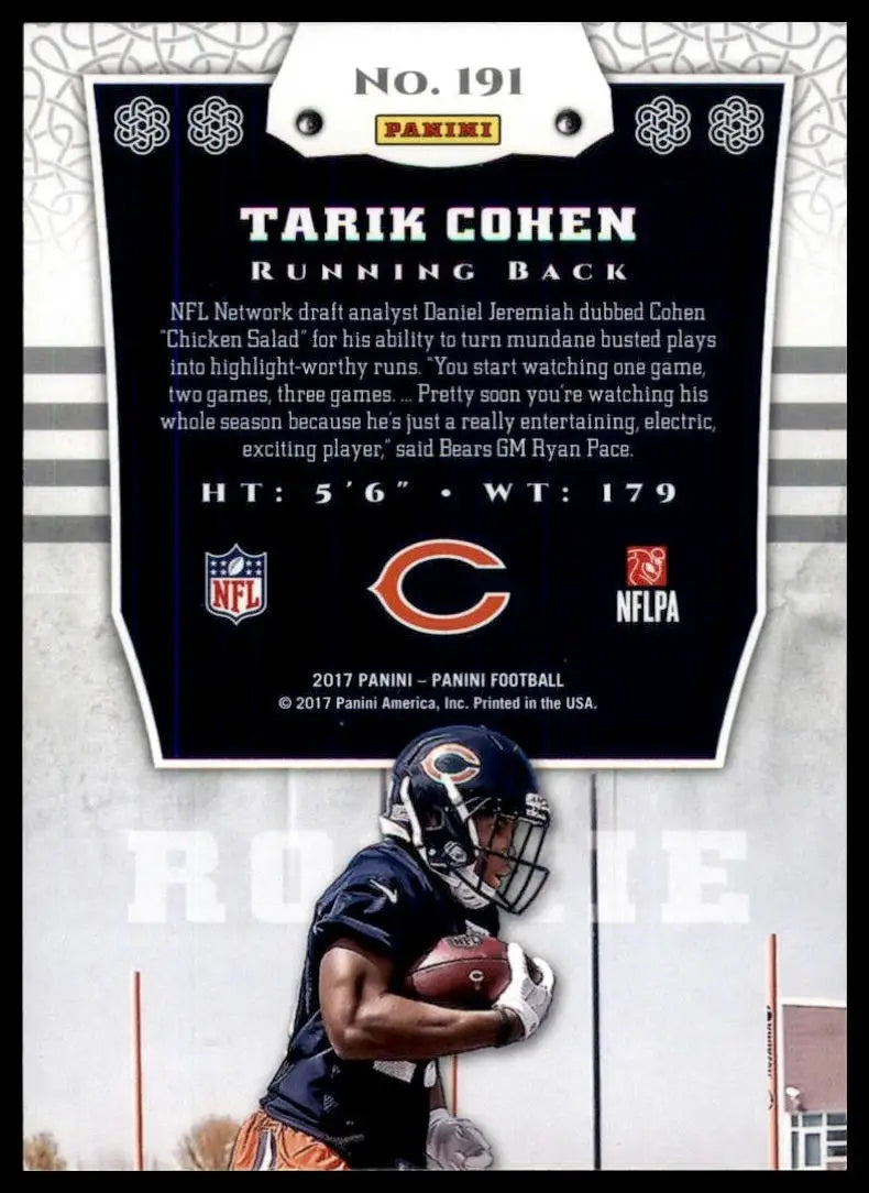 2017 Panini - Rookies Tarik Cohen #191 (RC)