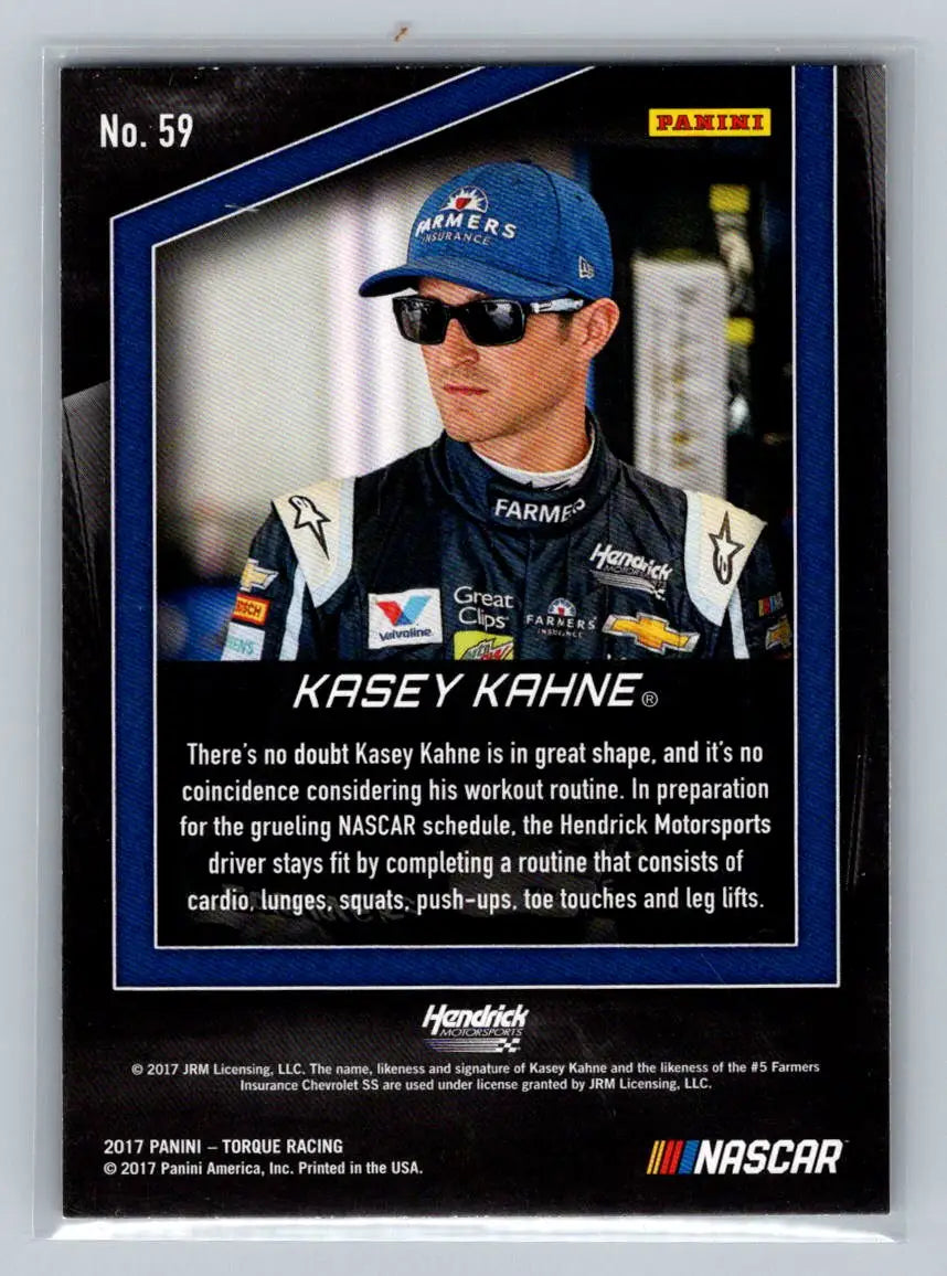 2017 Panini Torque #59 Kasey Kahne Hendrick Motorsports - Racing Card Single