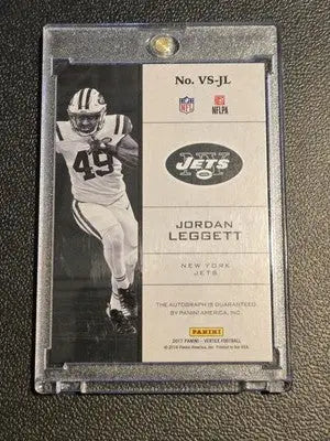 2017 Panini Vertex #VS-JL Jordan Leggett Vertex Signatures #/99 - Football Card Single