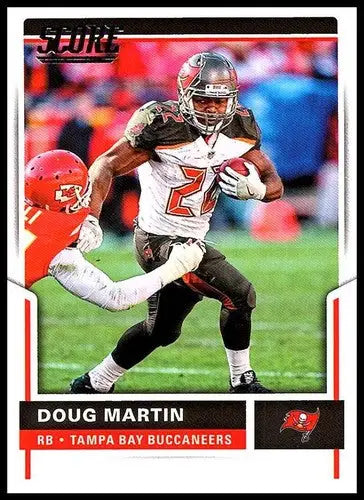 Original gloss Football trading card of Doug Martin in Tampa Bay Buccaneers uniform
