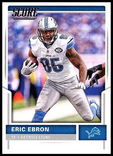 Eric Ebron football trading card in Lions uniform with original gloss, Eric Ebron NM-MT