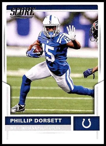Original gloss 2017 Score Phillip Dorsett NM-MT football trading card featuring Phillip Dorsett