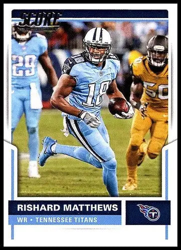 Original gloss Rishard Matthews football card 2017 Score NM-MT Titans