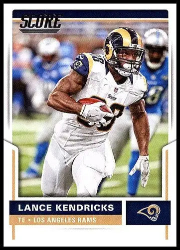Lance Kendricks football card with original gloss from 2017 Score LA Rams NM-MT
