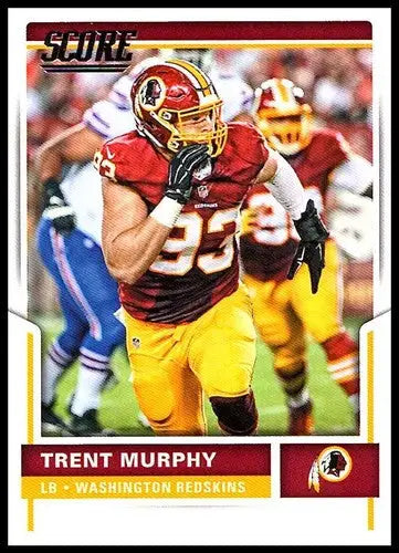 Trent Murphy 2017 Score football card with original gloss from Simply Sandoval
