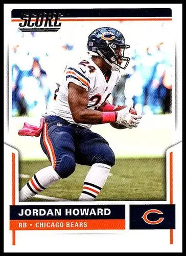 Original gloss Jordan Howard football card 2017 Score #279 NM-MT Bears
