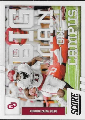 2017 Score Big Man on Campus #3 Dede Westbrook NM-MT - Football Card Single