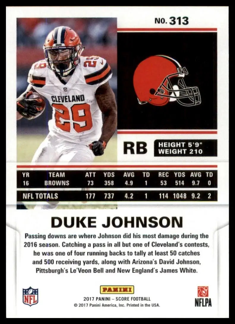 2017 Score - Duke Johnson #313