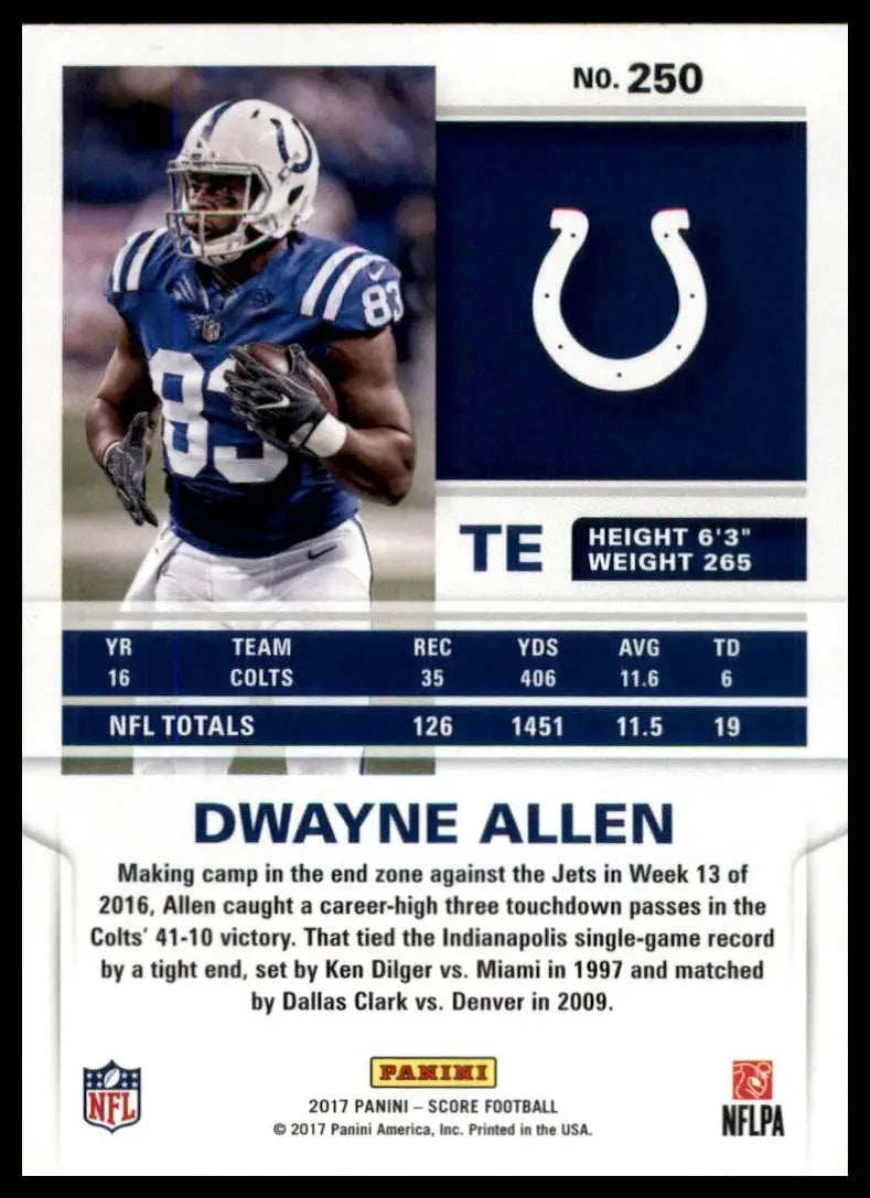 2017 Score - Dwayne Allen #250