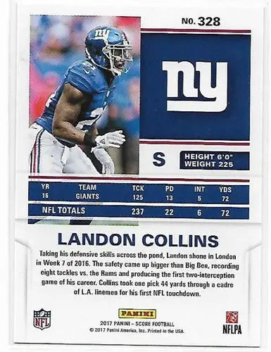 2017 Score Red #328 Landon Collins NM-MT NY Giants - Football Card Single