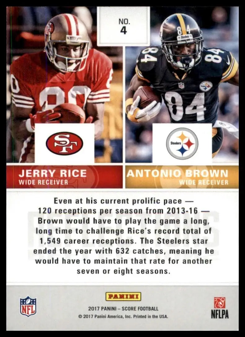 2017 Score - Reflections Jerry Rice Antonio Brown #4