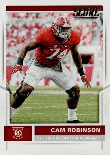 Original gloss Score Rookies Cam Robinson football card from 2017 Score Rookies series