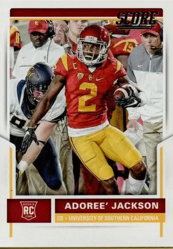 Original gloss 2017 Score Rookies Adoree Jackson football card in NM-MT condition