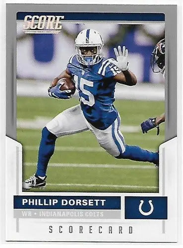 Phillip Dorsett football card from 2017 Score Scorecard with original gloss NM-MT