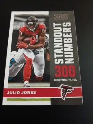 2017 Score - Standout Numbers Julio Jones #11. Falcons. NRMT+ - Football Card Single