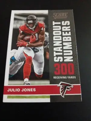2017 Score - Standout Numbers Julio Jones #11. Falcons. NRMT+ - Football Card Single
