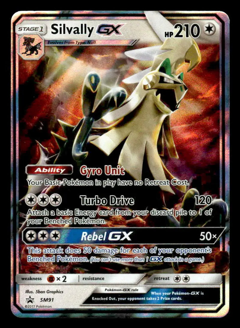 2017 Sun & Moon Promos Silvally GX #SM91 Black Star Promo NM - Pokémon Card Single
