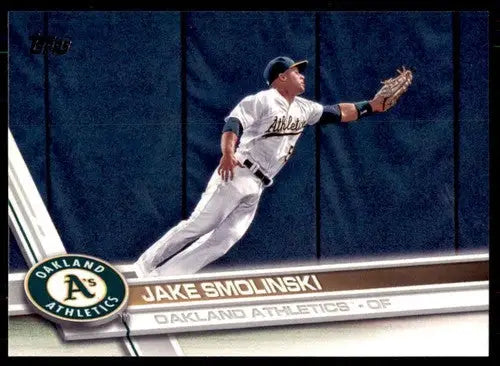 Original gloss Baseball card featuring Jake Smolinski NM-MT from 2017 Topps #11