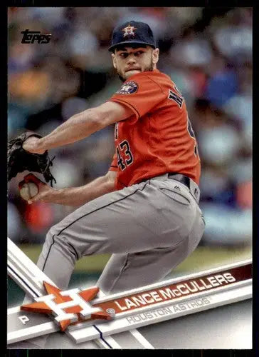 Original gloss Lance McCullers baseball card from 2017 Topps NM-MT Astros