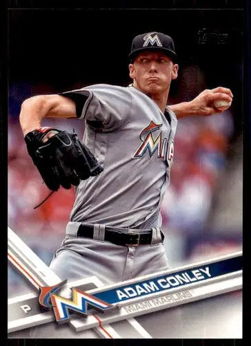 2017 Topps Adam Conley baseball card original gloss NM-MT Marlins