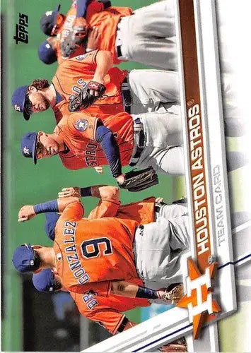 Houston Astros baseball card with original gloss from 2017 Topps NM-MT collection