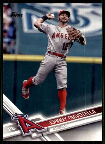 2017 Topps #215 Johnny Giavotella Angels - Baseball Card Single