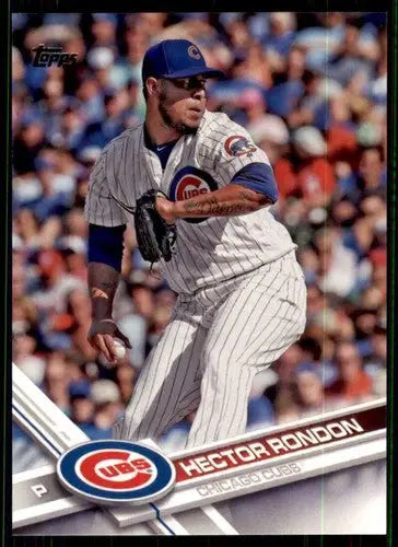 Original gloss Hector Rondon baseball card 2017 Topps NM-MT Cubs ID 15109