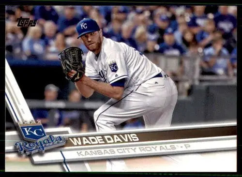 2017 Topps Wade Davis baseball card Royals original gloss NM-MT featuring Simply Sandoval