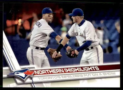 Baseball card featuring Simply Sandoval of the Blue Jays with original gloss from 2017 Topps