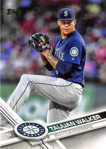 Original gloss Baseball card of Taijuan Walker NM-MT from 2017 Topps #259 Mariners