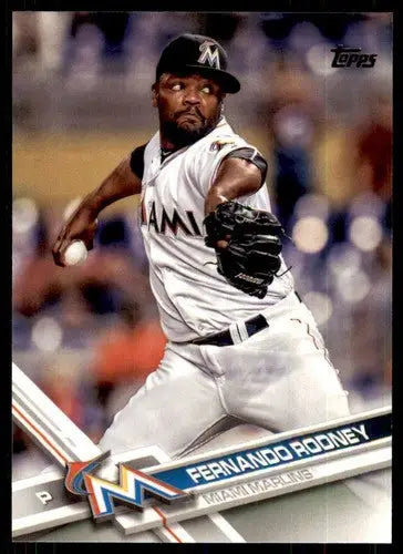 2017 Topps #292 Fernando Rodney NM-MT Marlins ID:3684 - Baseball Card Single