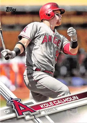 Kole Calhoun baseball card with original gloss from 2017 Topps #294 NM-MT