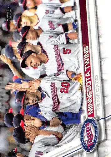 Minnesota Twins baseball card featuring Simply Sandoval from 2017 Topps original gloss series
