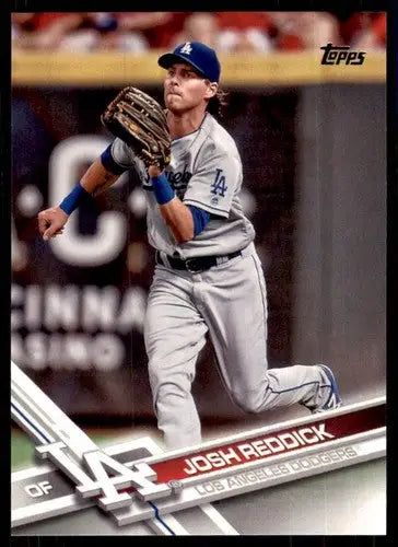 Original gloss Josh Reddick NM-MT baseball card from 2017 Topps #329 Dodgers