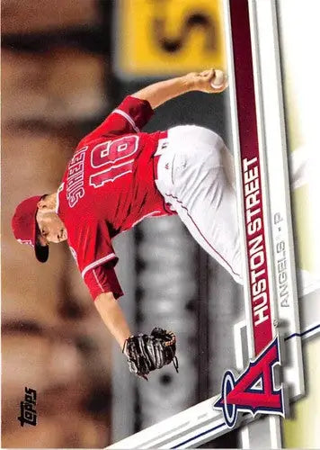Baseball card of Huston Street with original gloss from 2017 Topps #332 NM-MT