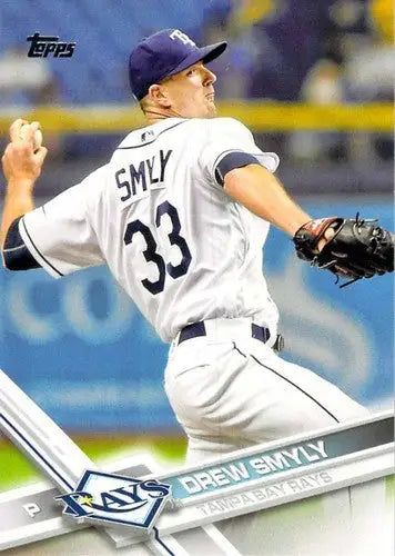 2017 Topps Drew Smyly baseball card with original gloss from Rays team