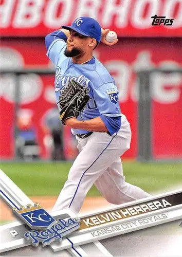 2017 Topps #357 Kelvin Herrera NM-MT Royals - Baseball Card Single