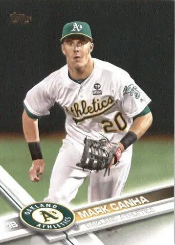 2017 Topps #369 Mark Canha NM-MT Athletics - Baseball Card Single