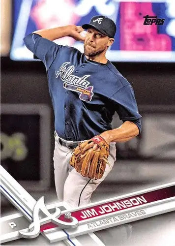 2017 Topps #374 Jim Johnson NM-MT Braves - Baseball Card Single