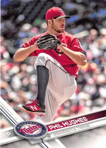 2017 Topps #379 Phil Hughes NM-MT Twins - Baseball Card Single